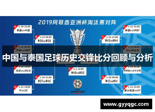 中国与泰国足球历史交锋比分回顾与分析
